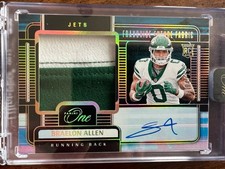 2024 Panini One Franchise Future Fabric Autographs Braelon Allen /10 jets 