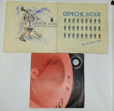 LOTTO 3x DEPECHE MODE Strange love everything counts 7" 45 giri disco vinile