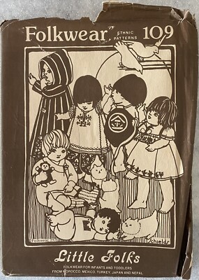 Folkwear Ethnic Pattern Little Folks Morocco Mexico Turkey Japan Nepal Kids 109 