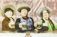 Senegal - The (Original) Three Stooges - Souvenir Sheet - MNH