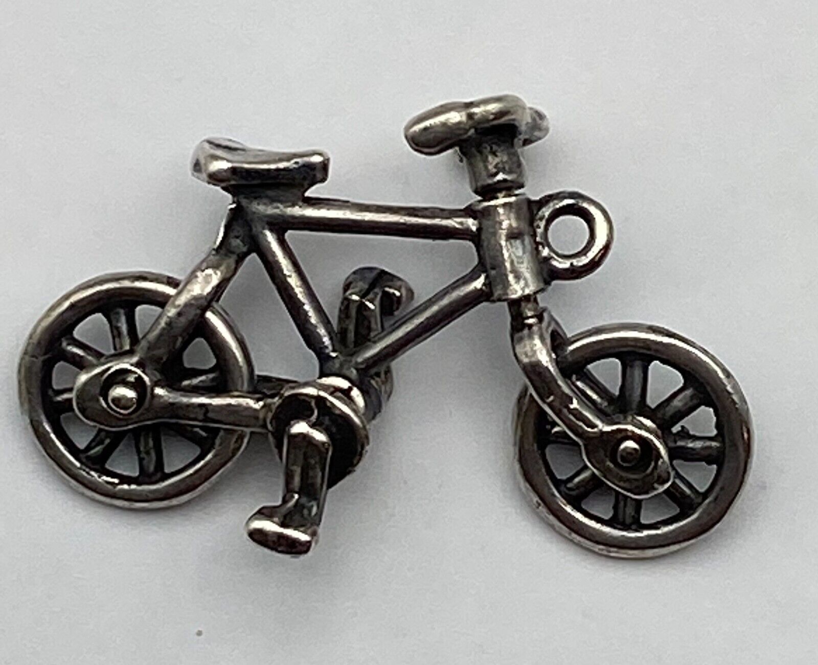 Vintage Sterling Silver Bicycle Charm