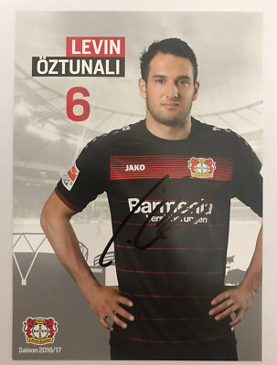 Autogrammkarte Levin Öztunali, Bayer 04 Leverkusen, FSV Mainz 05, 2016/2017 (2)