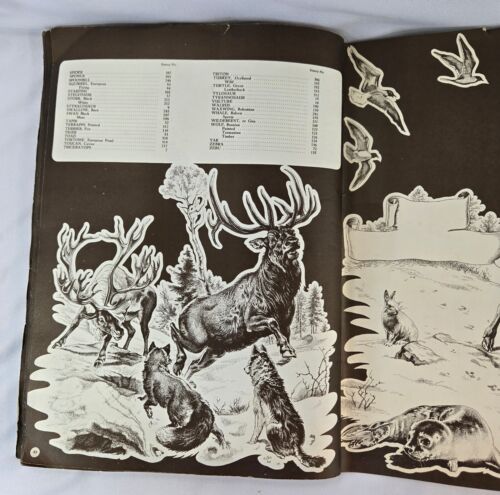 Wonders of the Animal Kingdom Sticker Book 1959 Complete with All Stickers - Picture 9 of 11