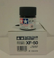 Tamiya acrylic paint XF-50 Field blue. 10ml Mini.