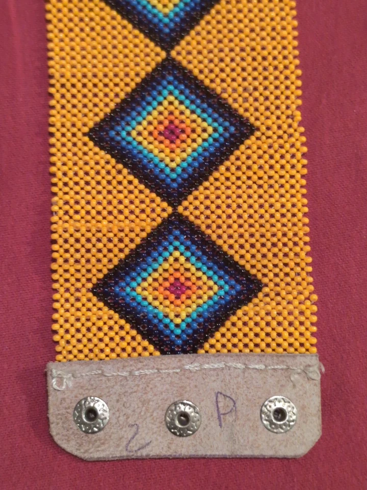 Pulsera con cuentas de vidrio, tamaño ajustable, regalo para ella, boho, estilo suroeste Foto 2 de 4