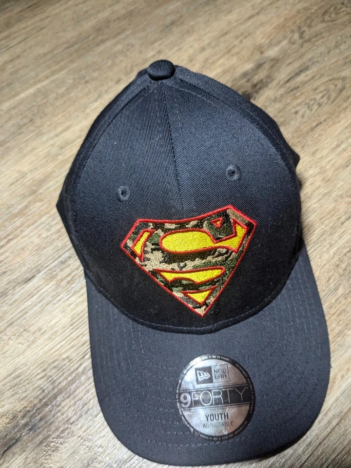New Era 9fourty  Superman youth hat, Black - Image 2 of 4