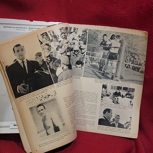 BOXING ILLUSTRATED WRESTLING NEWS MAGAZINE mclarnin patterson VTG ads JUL 1960 - 画像14/19