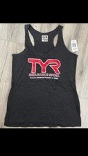 Tyr Womens Endurance Racer Tank - Charcoal Black - Size Medium - Rough Edges