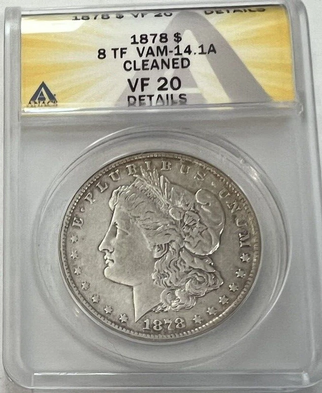 1878 8TF ANACS VF20 VAM-14.1A DETAILS - Image 2 of 4