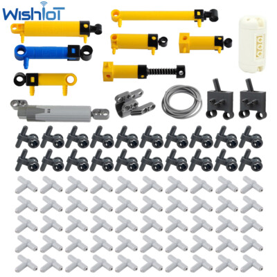 #ad 83PCS MOC Pneumatic Kit Technics Piston Pressure Rod Air Pump Cylinder Hose $32.99