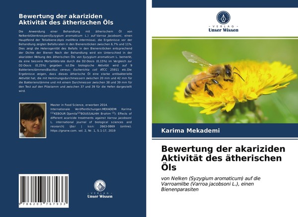 Bewertung Der Akariziden AktivitäT Des äTherischen ÖLs | Buch | 9786203767933-image