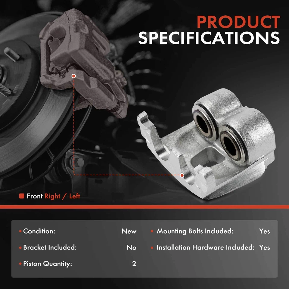 Pinza de freno delantera o trasera con pistones fenólicos para Chevy C3500 P30 GMC P3500 Foto 2 de 4