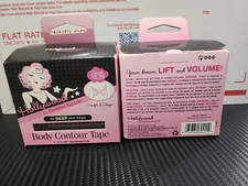 Hollywood Fashion Secrets Body Contour Tape Deep Dark Skin Tones 1-3" x 197'' X2