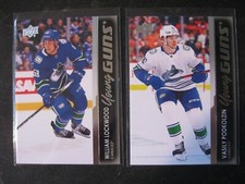 VASILY PODKOLZIN/WILLIAM LOCKWOOD 2-CARD LOT 2021-22 UD Young Guns CANUCKS Mint