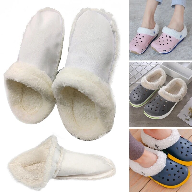 Replacement Crocs Fur Insoles Liners Winter Fleece Inserts Crocs Shoes