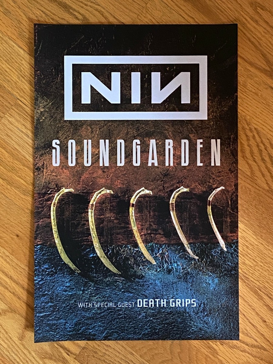 Nine Inch Nails and Soundgarden FRAMED POSTER with Death Grips