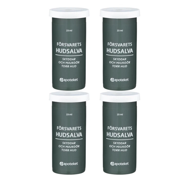 APOTEKET 4 x Swedish armed forces Försvarets Hudsalva Original, 23 ml – Skin Savior!