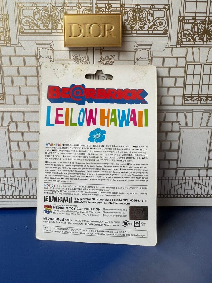 Bearbrick 400% + 100% – Leilow Hawai 2007 – Medicom Toy – Édition Limitée