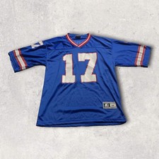 VTG Starter New York Giants Jersey Mens Large Blue Dave Brown #17 NFL Football
