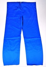 Large Uniform Chef Works Royal Blue Unisex L Medical Scrub Pants New