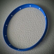 Chapter Ring SKX007 Angled TRIANGLE / Blue + White - SEIKO MOD SKX Chapter Ring