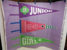 Girl Scout JUNIOR Felt PENNANT FABRIC PANEL JoAnn ©2017 Crafts Wall Hanging