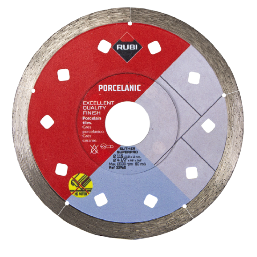 Rubi Slither 115mm Superpro Porcelain Cutting Disc - Very Fine
