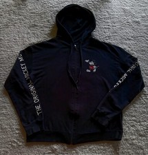 Disney Mickey Mouse Full Zip Jacket Classic Hoodie Sz Medium
