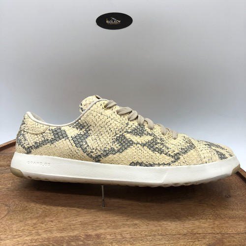 COLE HAAN Grandpro Tennis Snake Skin Python Print Lace Up Sneakers 9.5 B W14594