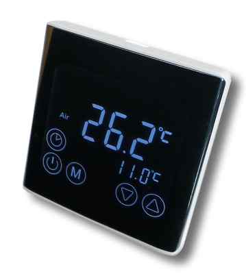 Digital Thermostat LED Touchscreen Raumthermostat schwarz #a61