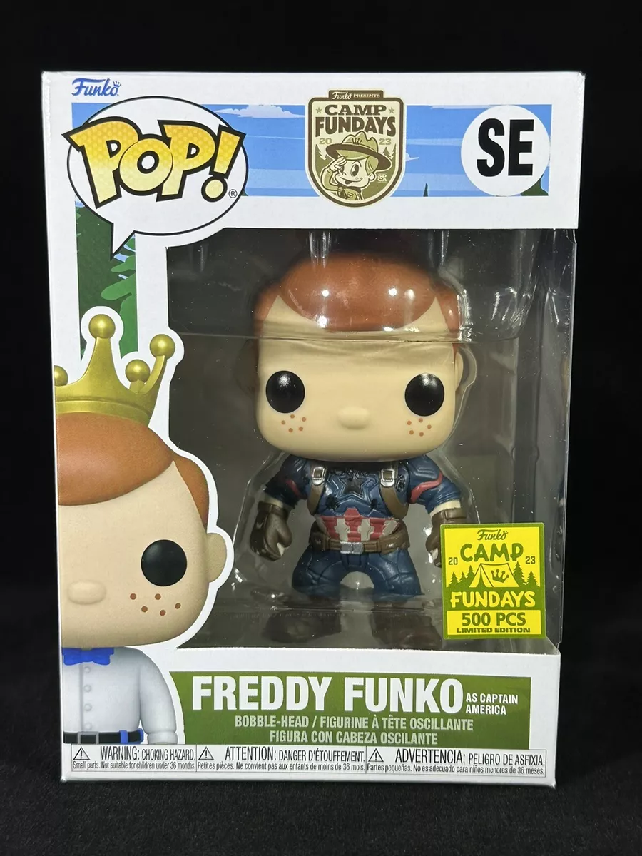 SDCC Funko Fundays 2023 Freddy Funko Pop Captain America LE 500