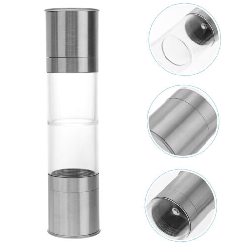 Handy Pepper Mill Kitchen Powder Container Stainless Steel - Picture 1 of 11