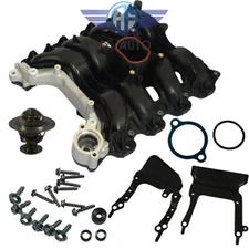 New Intake Manifold w/ Thermostat & Gasket O-Rings for Ford Lincoln Mercury 4.6L