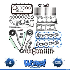 Full gasket Bolts set Timing Chain Kit For 1997-1999 Ford E-150 Econoline 4.6L