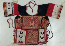 Classic Banjara Tribal Kuchi Hand span Emb Indian Traditional back Less Choli