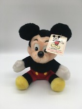 Vintage MICKEY MOUSE 7 plush toy WALT DISNEY WORLD Disneyland 1980s - NWT