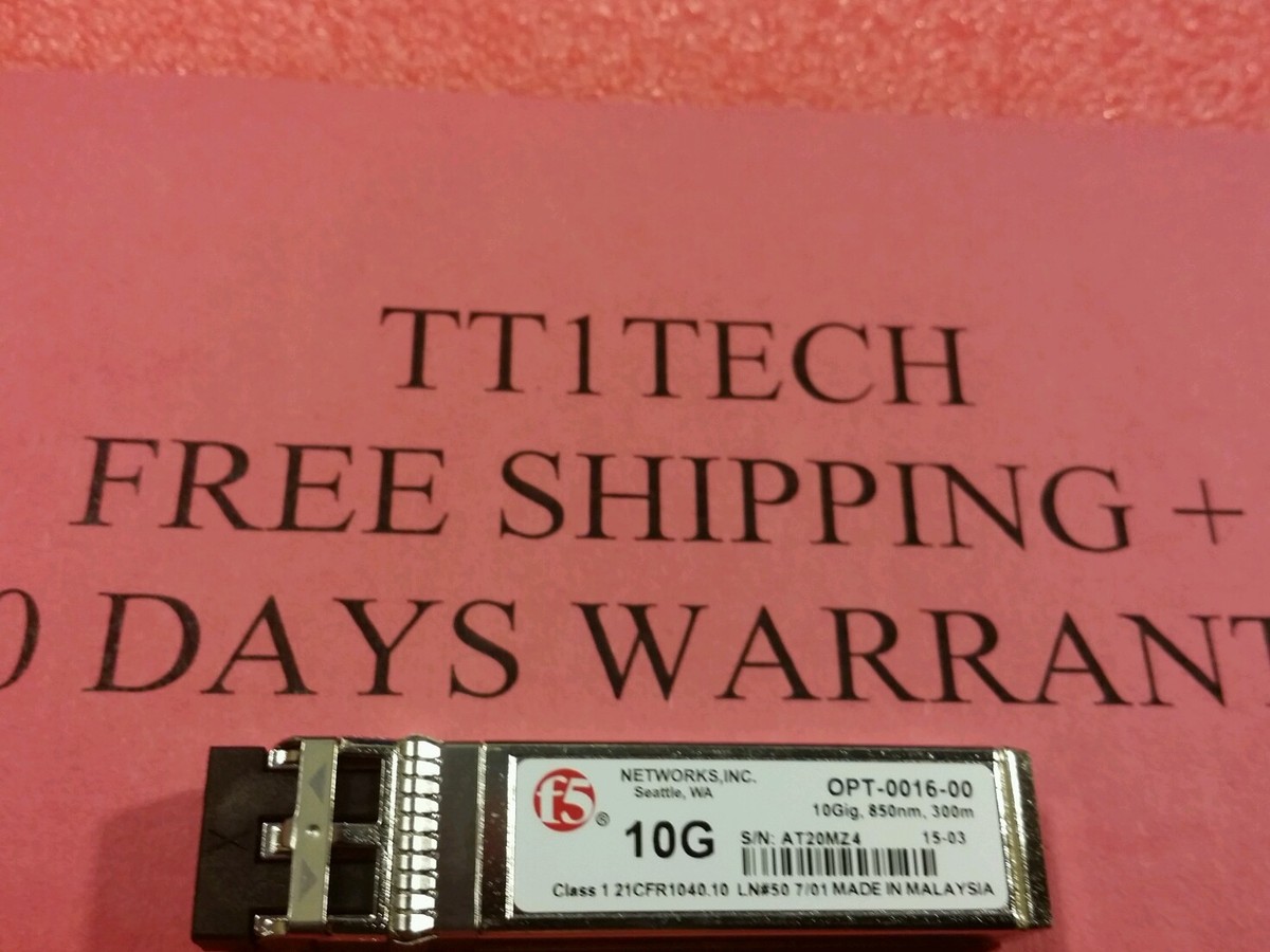 NEW F5 NETWORKS 10gb OPT-0016-00 F5-UPG-SFP+-R 10GBASE/SR SFP