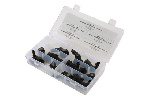 Connect 34030 15 Stück verschiedene abgewinkelte Schnellstecker mit Kraftstoffleitung - Bild 3 von 5