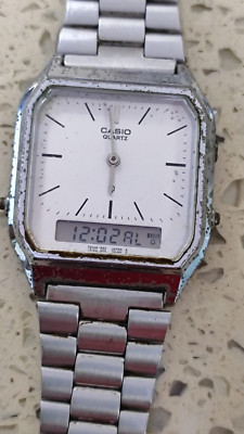 Casio Quartz AQ-222   Module 30   Working   Need Service