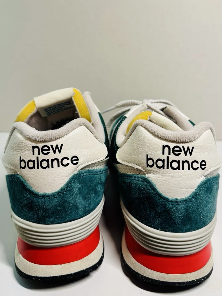 Новый баланс 574 замшевые кружева кроссовок женщин 10 Te зеленый - Изображение 4 из 4