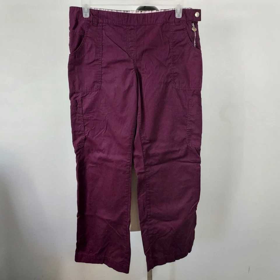 Pantalones Exfoliantes Koi Bolsillo Carga Talla XL Uniforme Médico Enfermera Dental Púrpura Foto 2 de 4