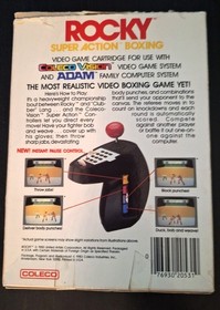 Rocky with Box, Manual, No overlays, for the Colecovision, working