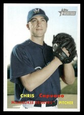 2006 Topps Heritage #443 Chris Capuano Card Milwaukee Brewers