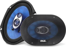 Pyle 6.5" Three-Way Sound Speaker System-180 W RMS/360W Power Handling Blue 
