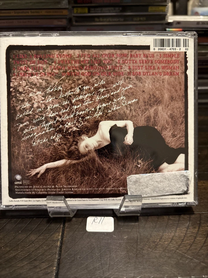 JUDY COLLINS SINGS DYLAN: JUST LIKE A WOMAN CD*1993* NEAR MINT* R11 Foto 2 de 2