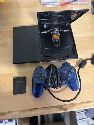 Sony PlayStation 2 Slim Console - Tested. Console Controller And 128MB Memory