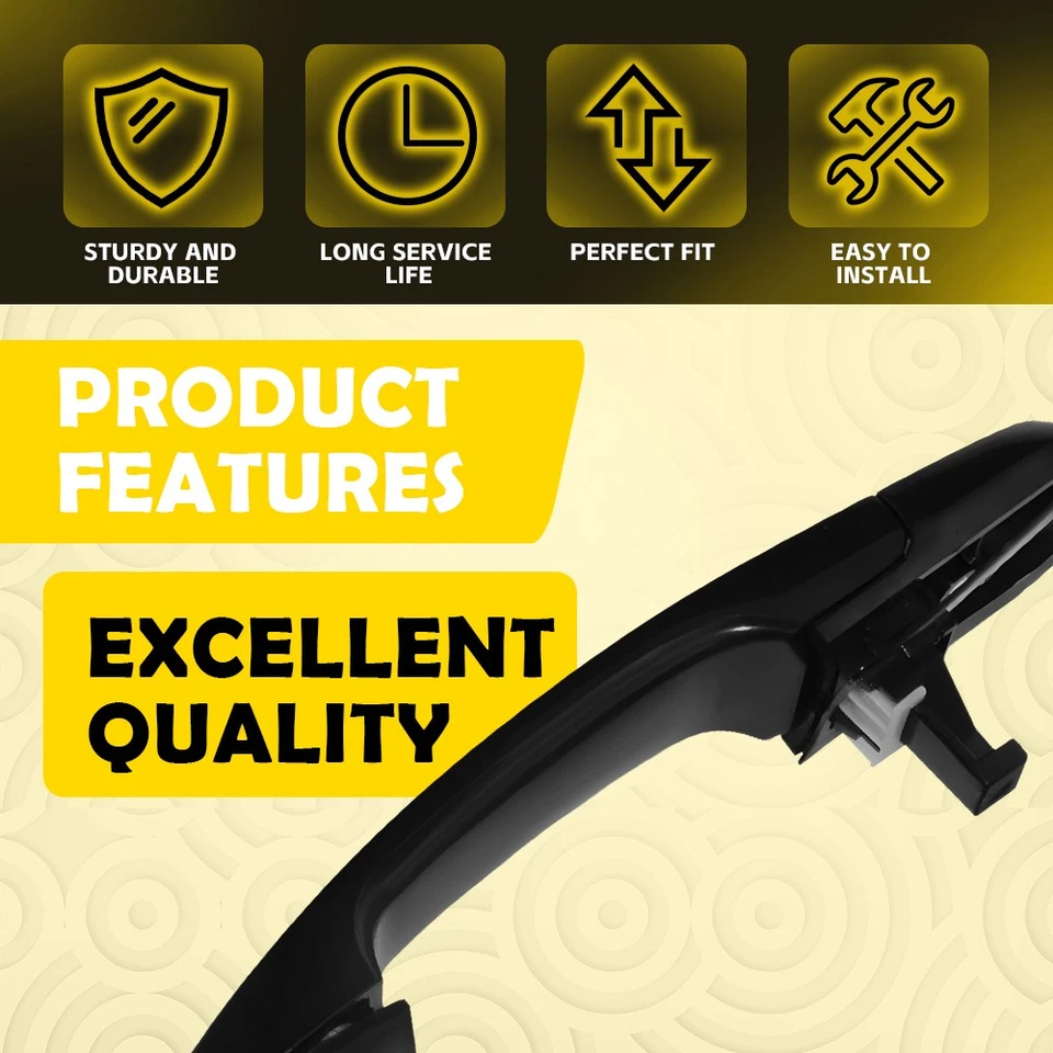 Подходит для Hyundai Tucson 2005-2009 годов выпуска внешняя наружная дверная ручка передняя задняя правая 2X - Изображение 4 из 4