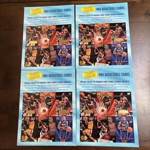 1995/96 FLEER ULTRA NBA  Cards 5 Uncut Sheets - Salute to Trading Card Stores