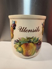 Vintage Utensil Jar kitchen ware melba staffordshire england