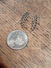 Vtg Sterling Silver Dainty Leafy Twig Ear Climber Earrings 925 Hook Artisan — photo 3